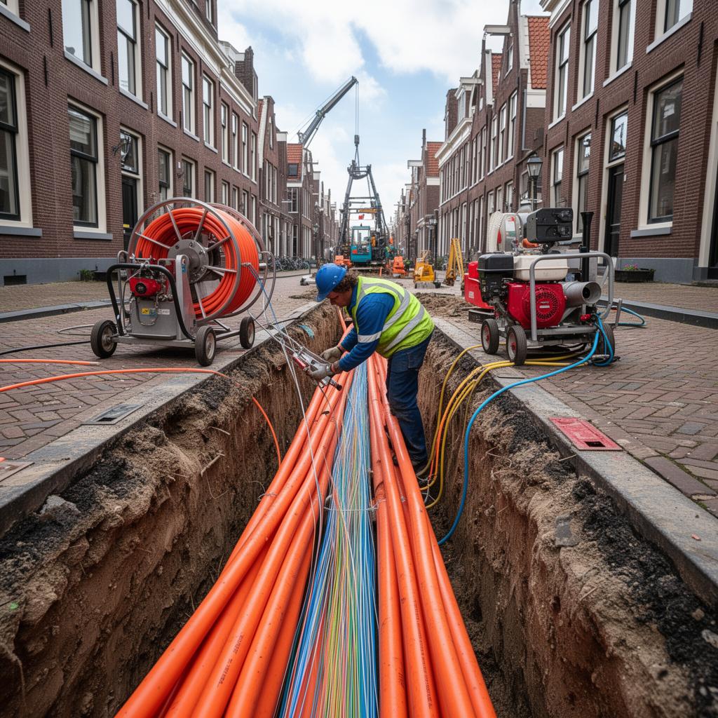 Laswerk FTTH Aansluiting
